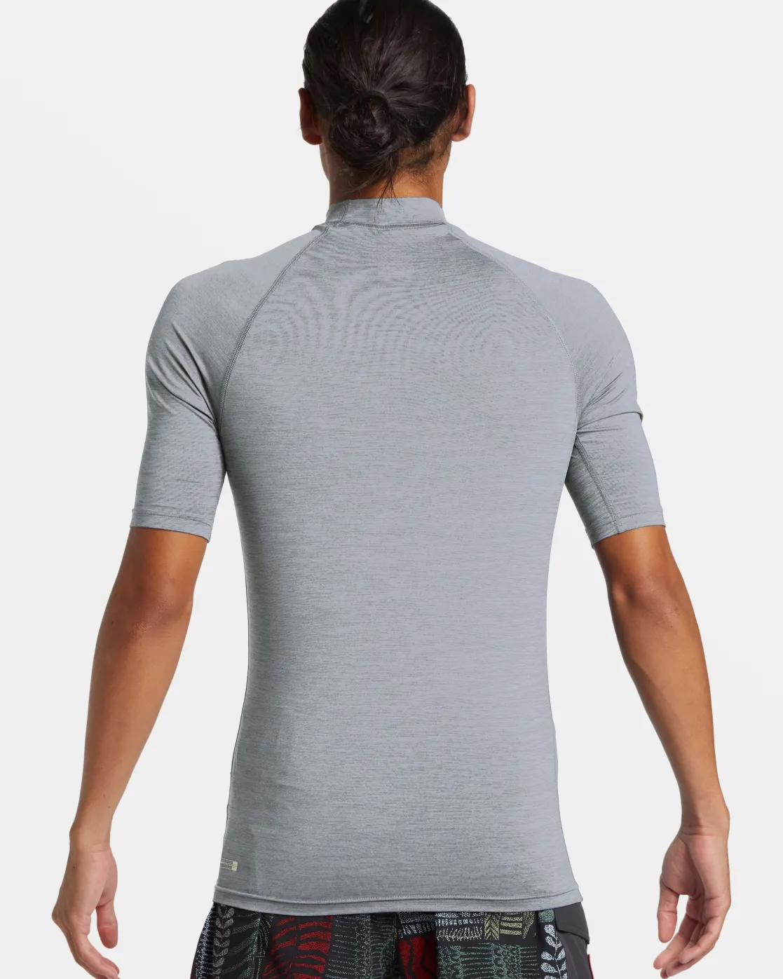 Quiksilver Rashguards>Petroglyph UPF50 Short Sleeve Rashguard QUARRYHEATHER
