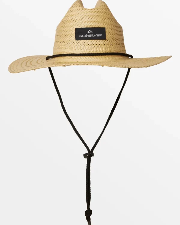Quiksilver Hats>Pierside Packable Lifeguard Straw Hat NATURAL