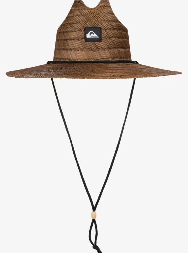 Quiksilver Hats>Pierside Straw Lifeguard Hat DARKBROWN