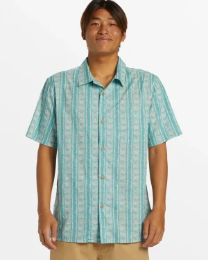 Quiksilver Shirts & Polos>Pool Party Casual Short Sleeve Shirt CAPRIPACIFICTRIBESS