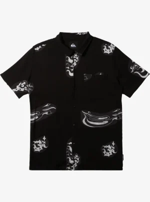 Quiksilver Shirts & Polos>Pool Party Casual Short Sleeve Shirt BLACKAOPBESTMIXSS