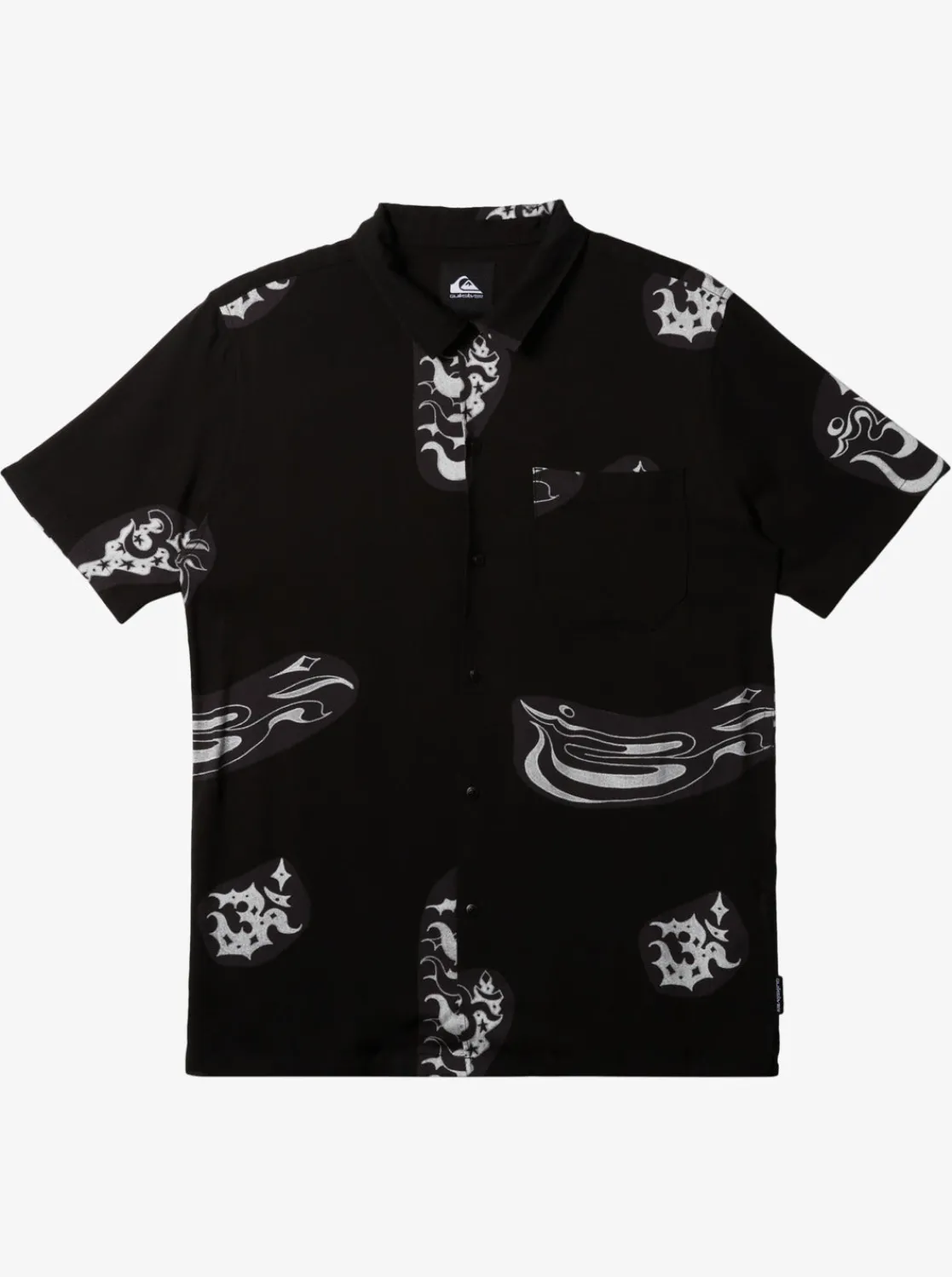 Quiksilver Shirts & Polos>Pool Party Casual Short Sleeve Shirt BLACKAOPBESTMIXSS