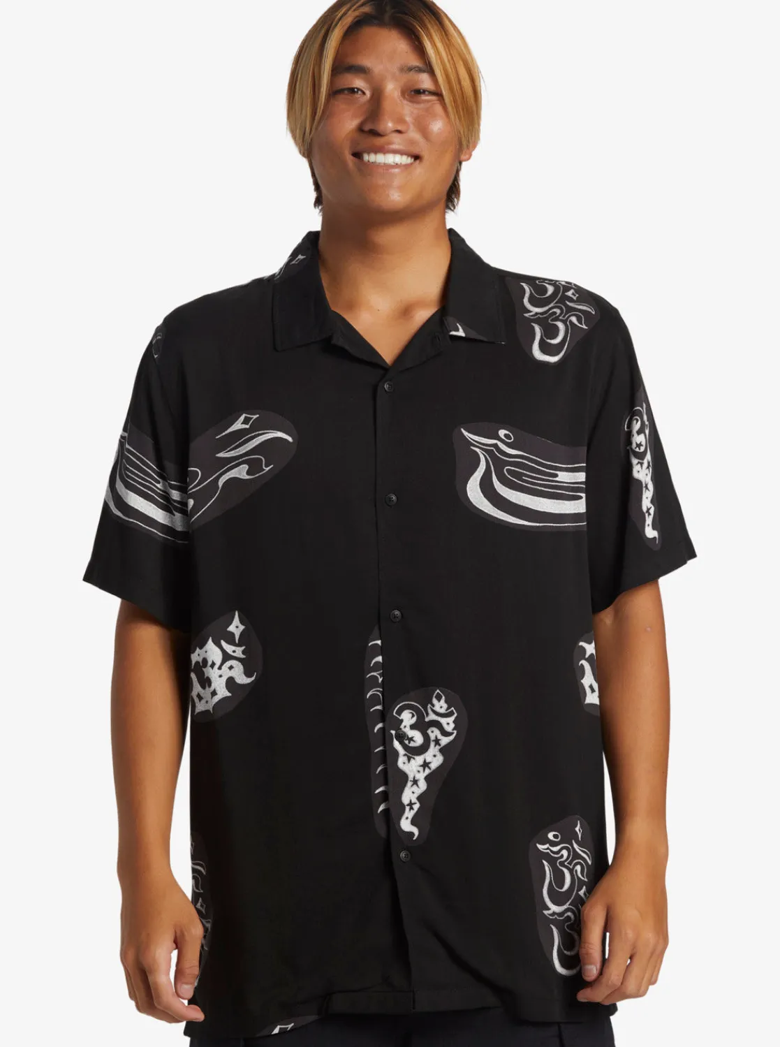 Quiksilver Shirts & Polos>Pool Party Casual Short Sleeve Shirt BLACKAOPBESTMIXSS