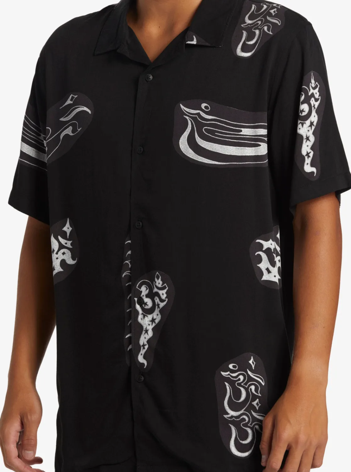 Quiksilver Shirts & Polos>Pool Party Casual Short Sleeve Shirt BLACKAOPBESTMIXSS