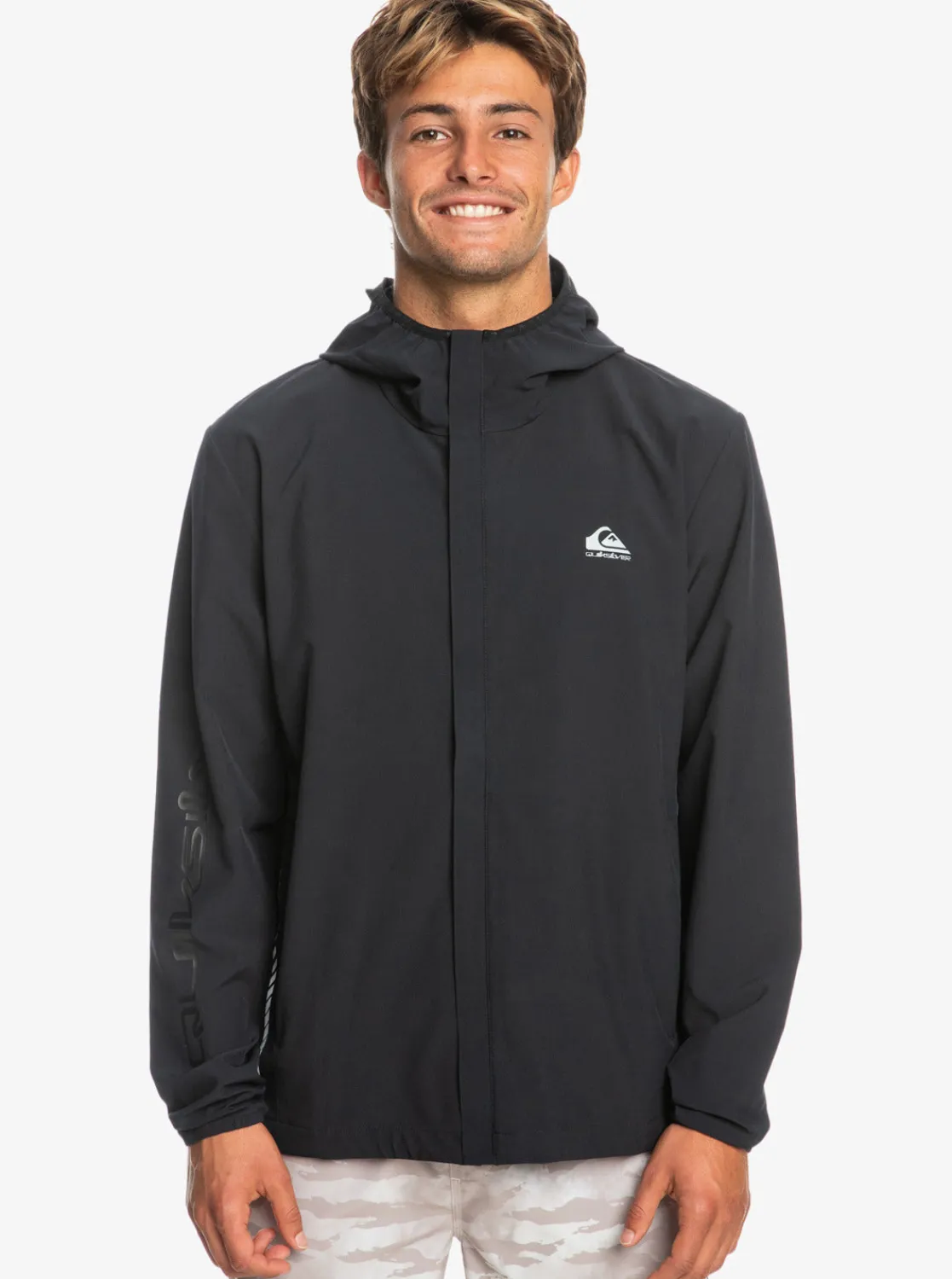 Quiksilver Jackets>Quik Mile Technical Training Jacket TRUEBLACK