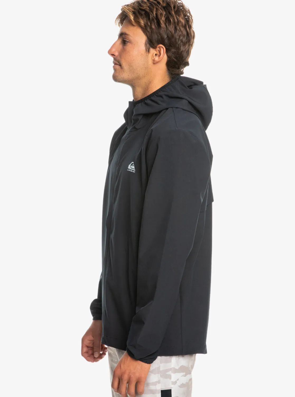 Quiksilver Jackets>Quik Mile Technical Training Jacket TRUEBLACK