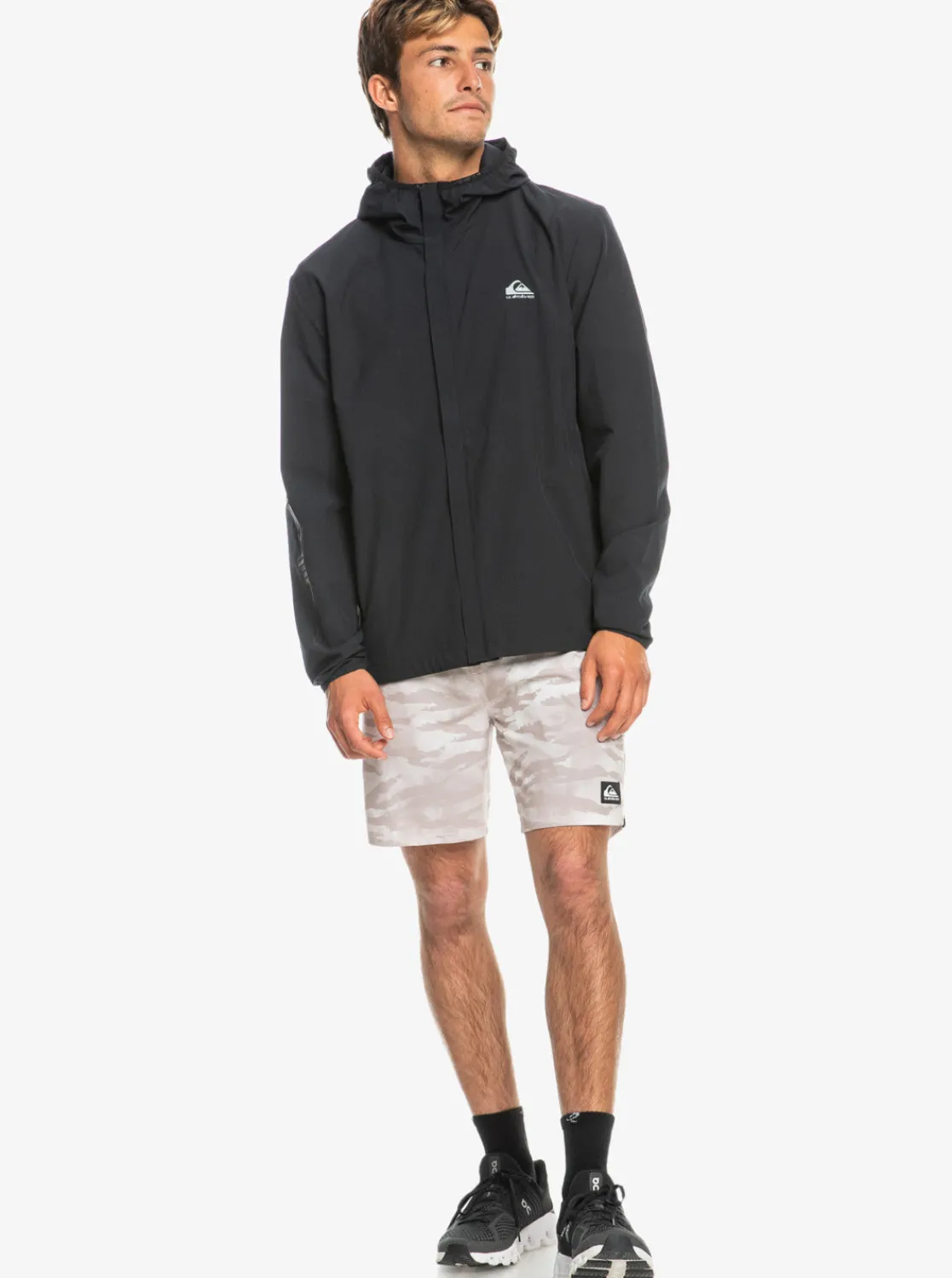 Quiksilver Jackets>Quik Mile Technical Training Jacket TRUEBLACK