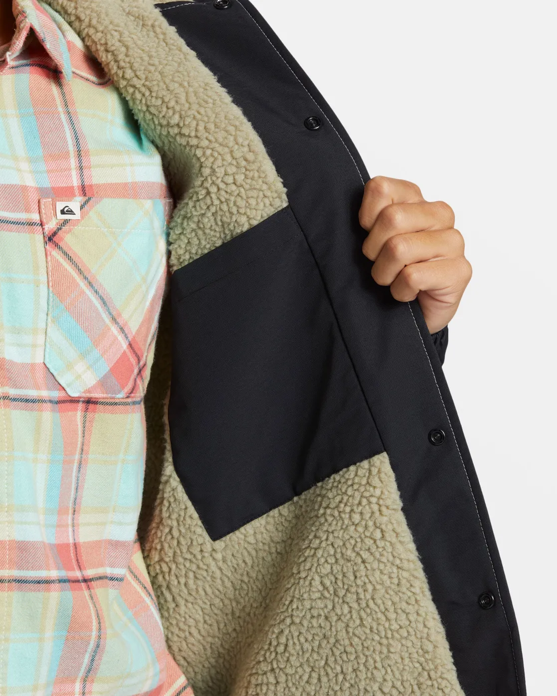 Quiksilver Jackets | Under $100>Rain Cloud Coach Jacket BLACK