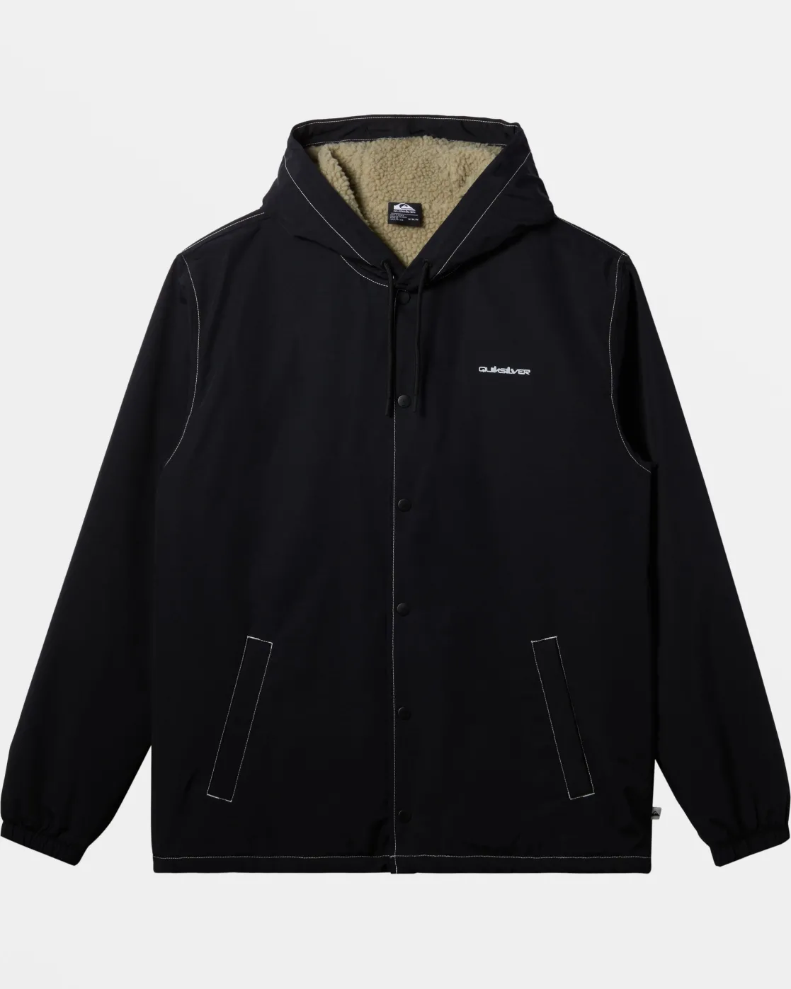 Quiksilver Jackets | Under $100>Rain Cloud Coach Jacket BLACK