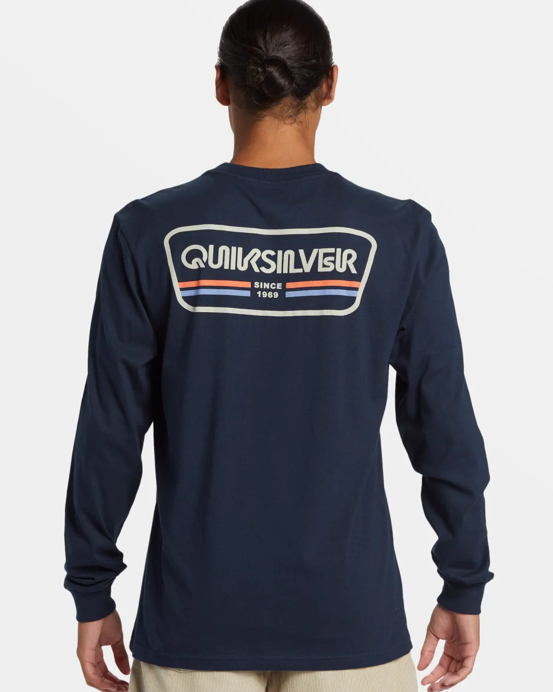 Quiksilver Tees>Range Life Long Sleeve T-Shirt DARKNAVY