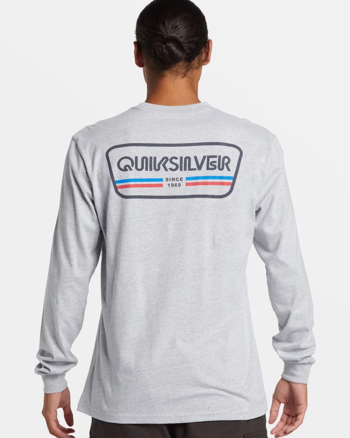 Quiksilver Tees>Range Life Long Sleeve T-Shirt ATHLETICHEATHER