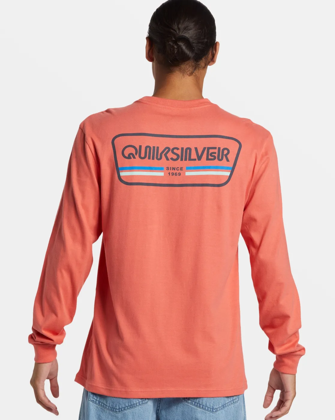 Quiksilver Tees>Range Life Long Sleeve T-Shirt SPICEDCORAL