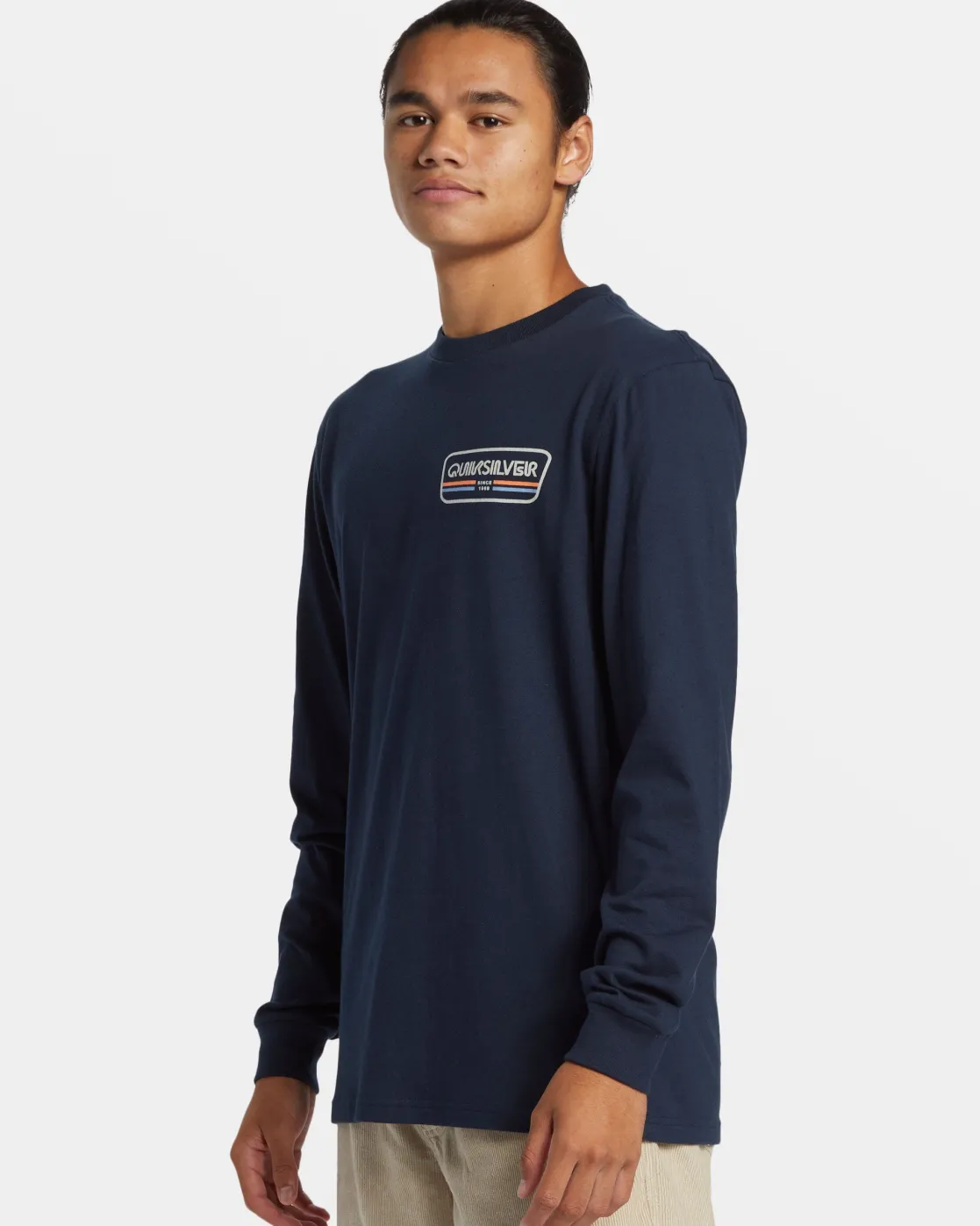 Quiksilver Tees>Range Life Long Sleeve T-Shirt DARKNAVY