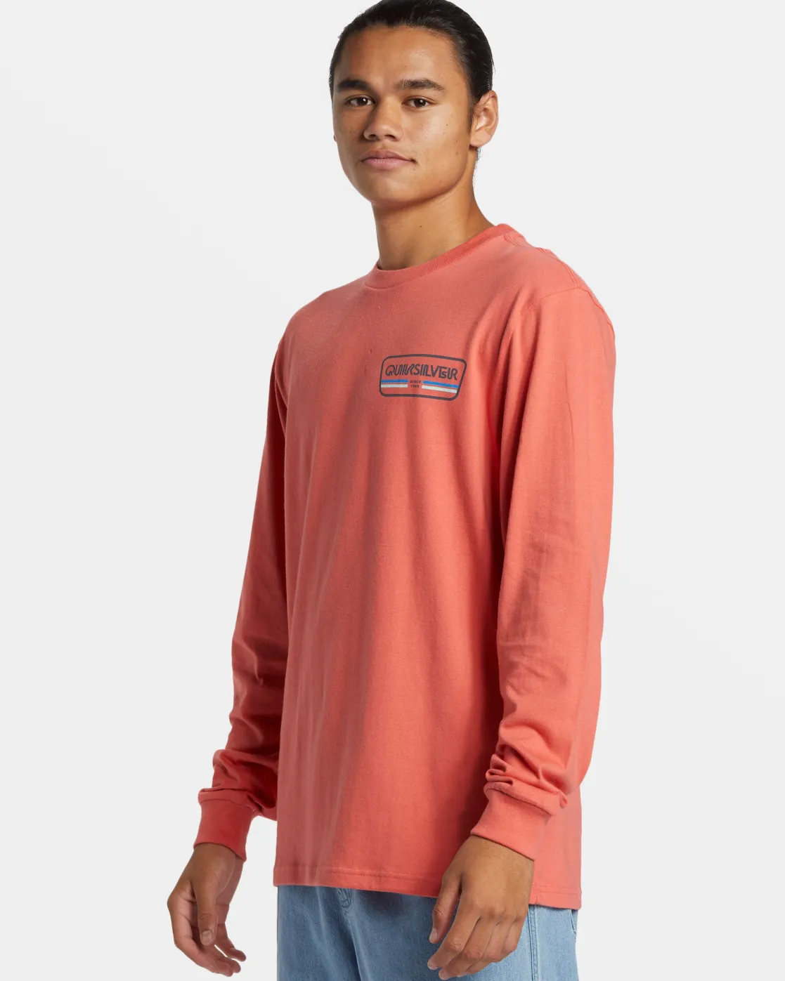 Quiksilver Tees>Range Life Long Sleeve T-Shirt SPICEDCORAL