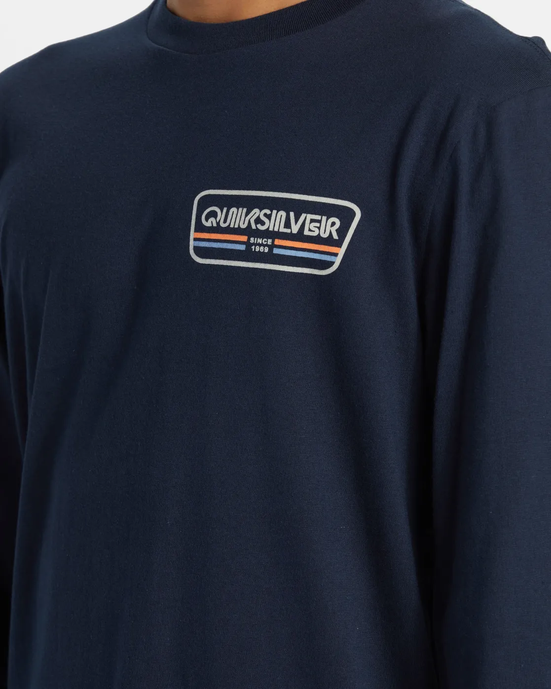 Quiksilver Tees>Range Life Long Sleeve T-Shirt DARKNAVY