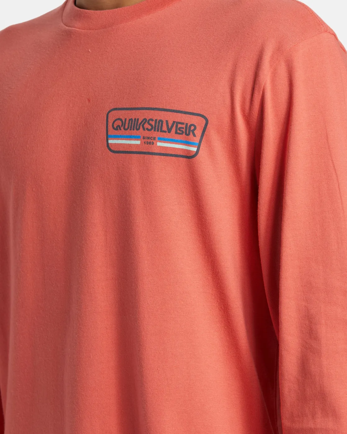 Quiksilver Tees>Range Life Long Sleeve T-Shirt SPICEDCORAL