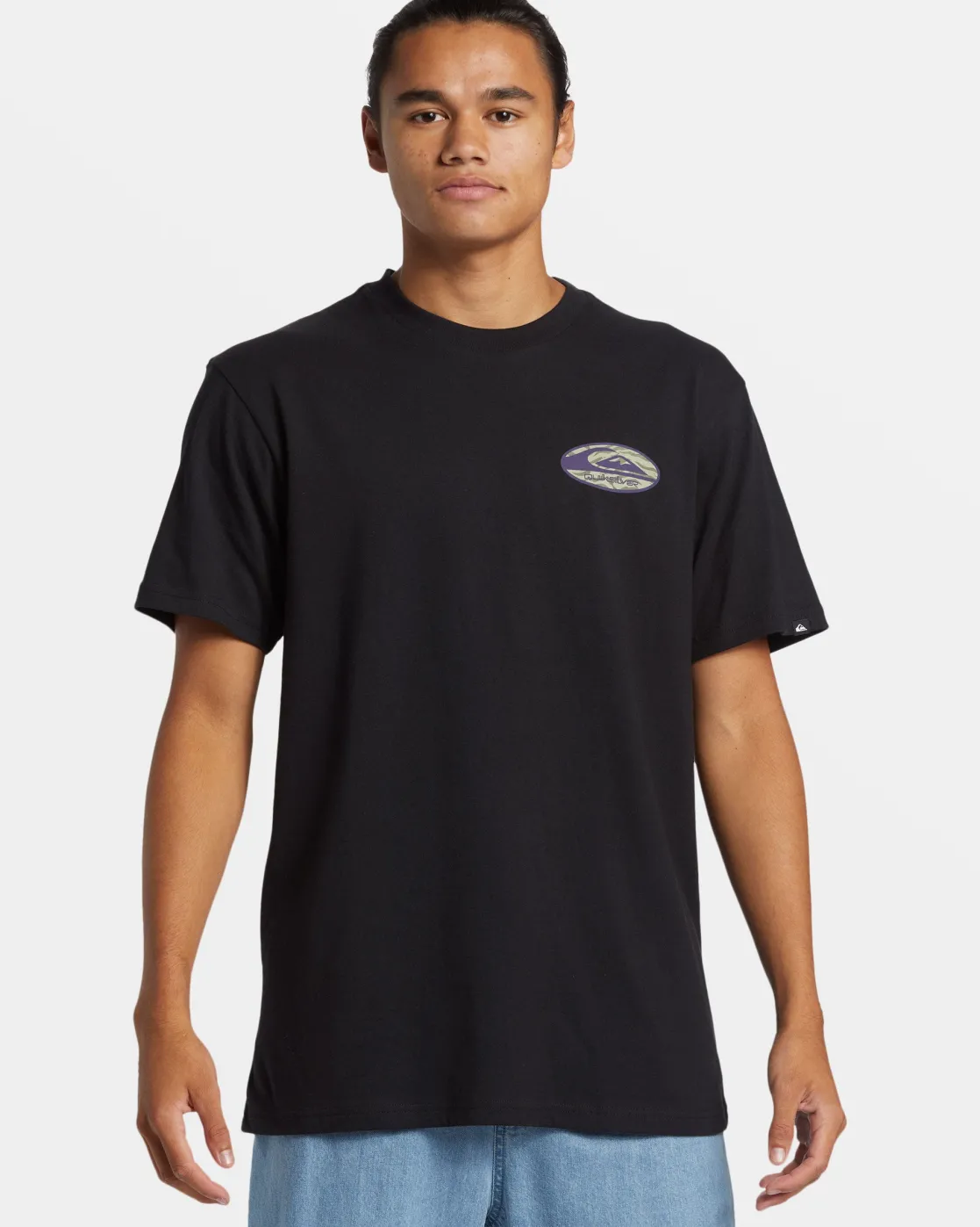 Quiksilver Tees>Retro Link T-Shirt BLACK
