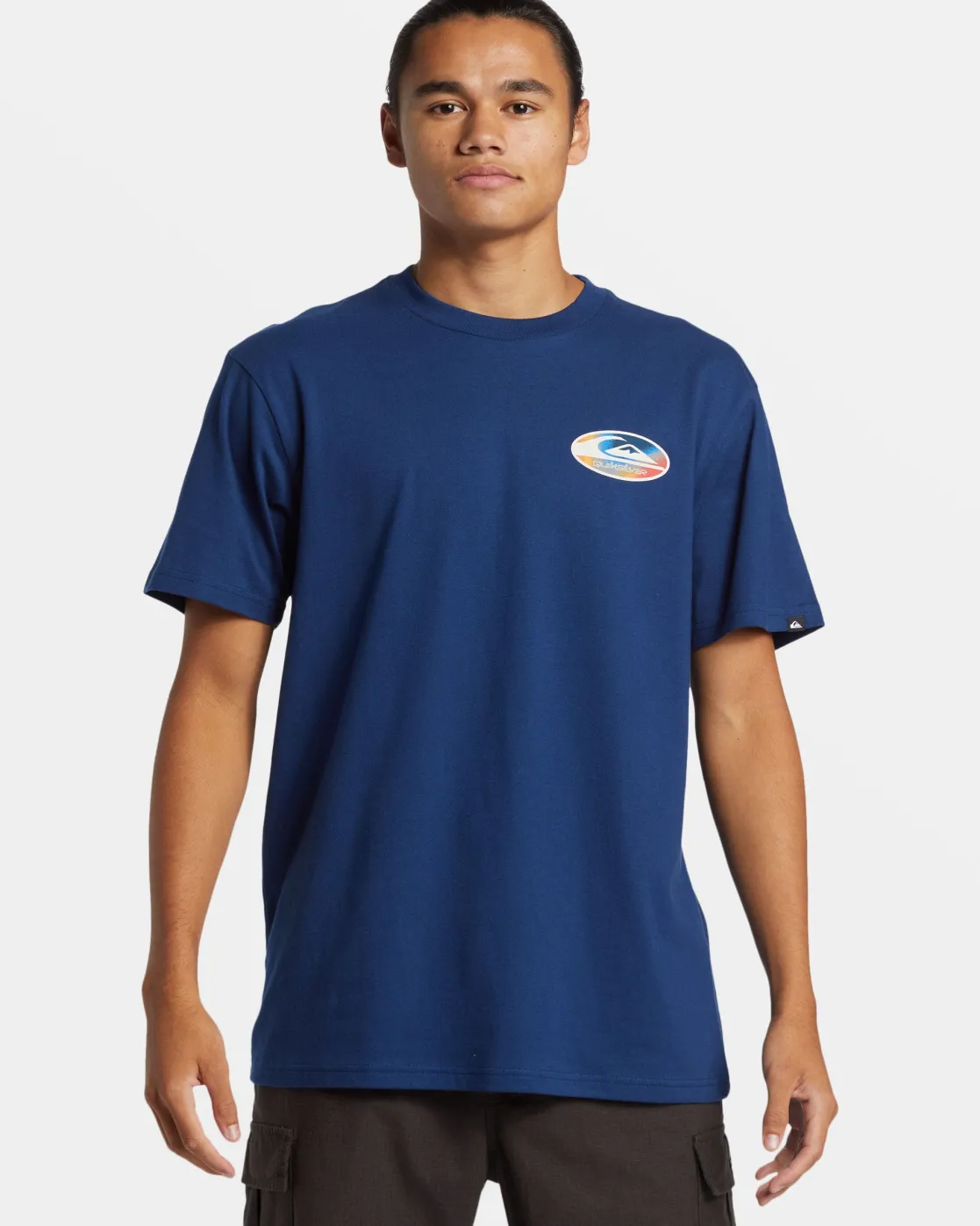 Quiksilver Tees>Retro Link T-Shirt ESTATEBLUE