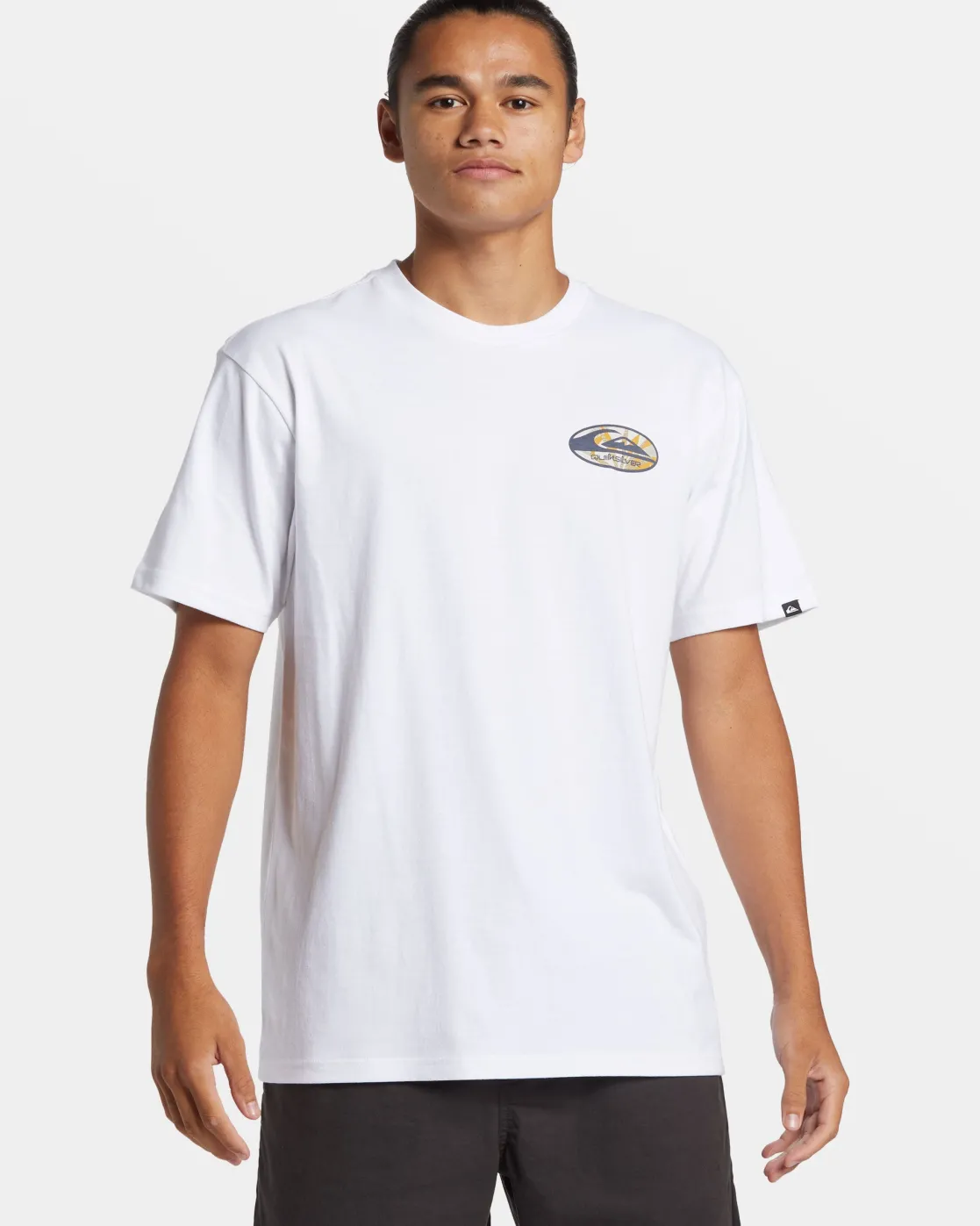 Quiksilver Tees>Retro Link T-Shirt WHITE