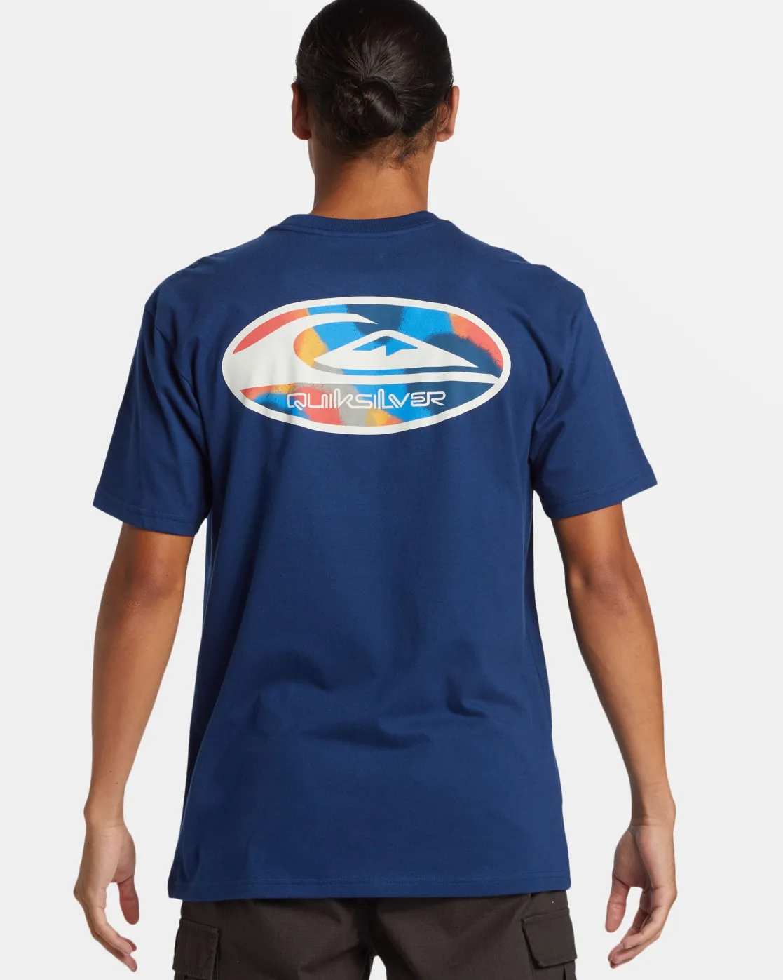Quiksilver Tees>Retro Link T-Shirt ESTATEBLUE