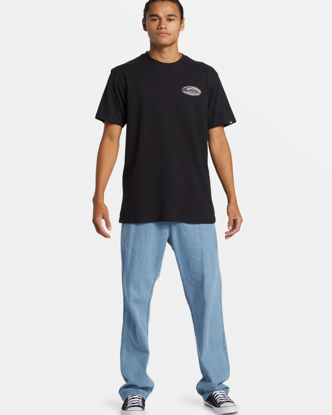Quiksilver Tees>Retro Link T-Shirt BLACK