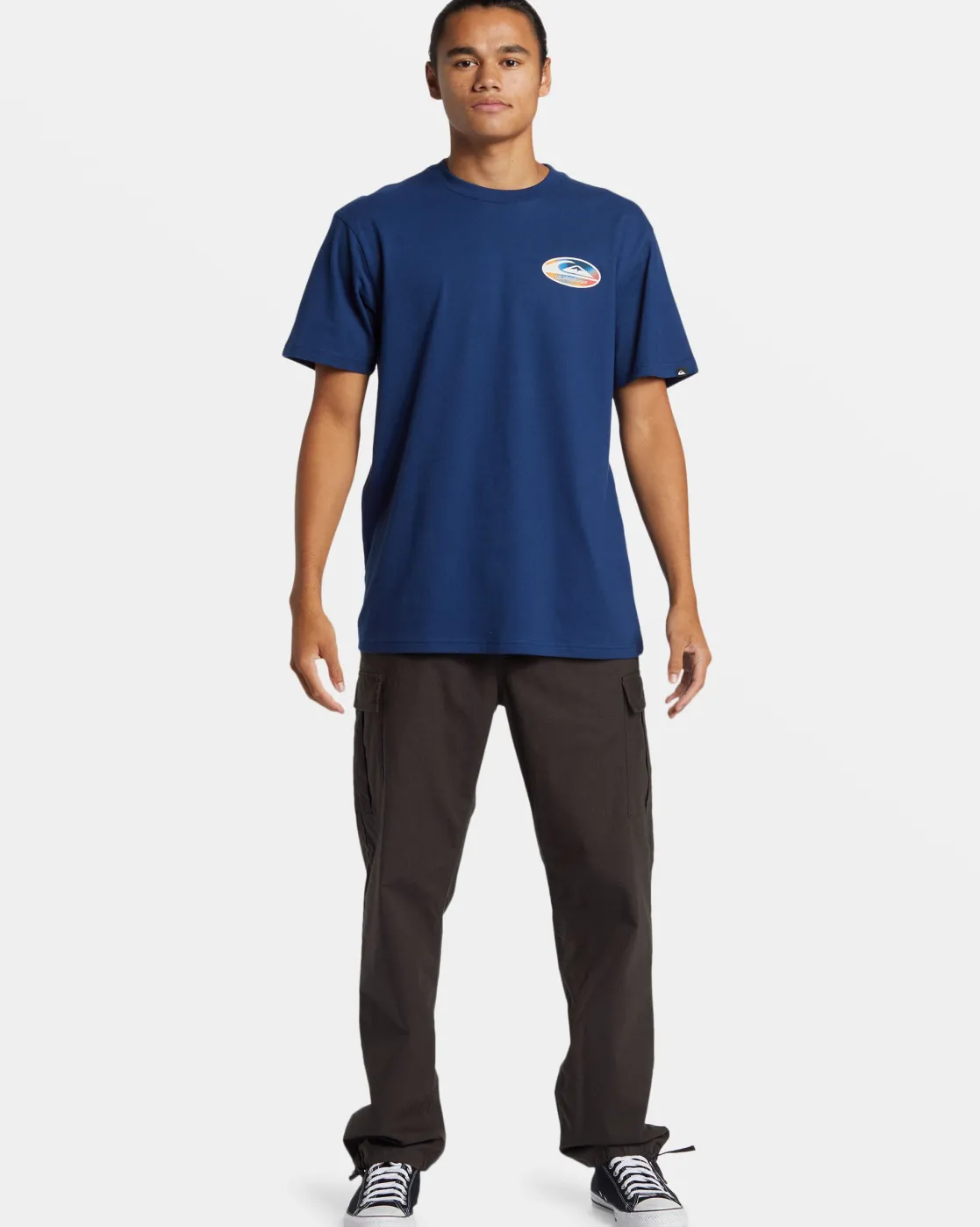 Quiksilver Tees>Retro Link T-Shirt ESTATEBLUE