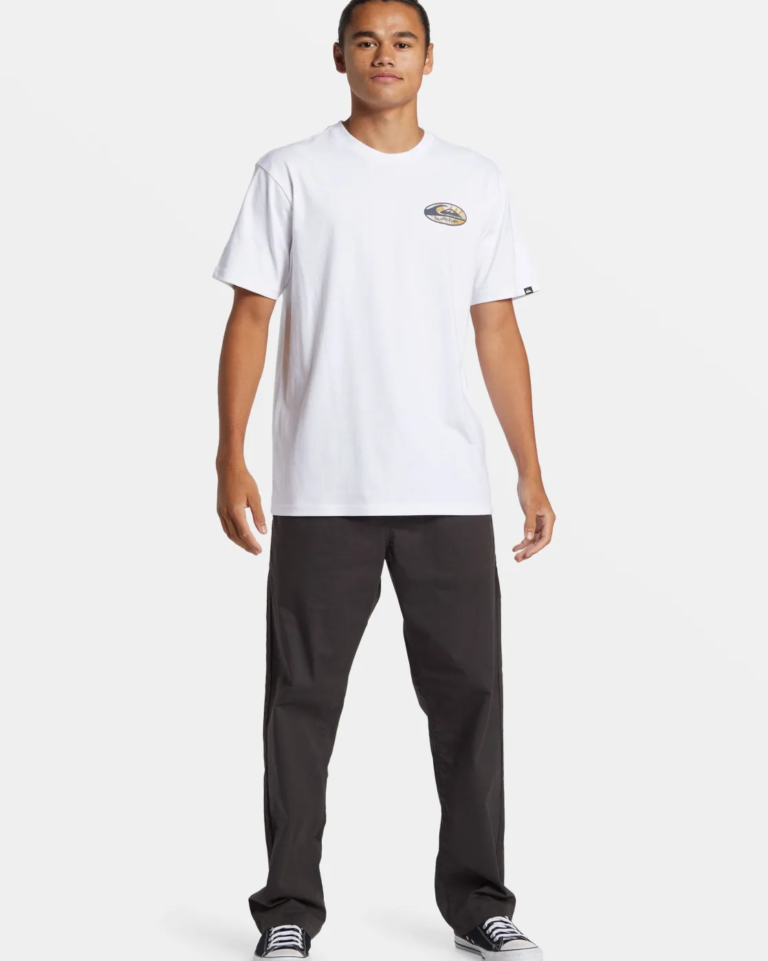 Quiksilver Tees>Retro Link T-Shirt WHITE
