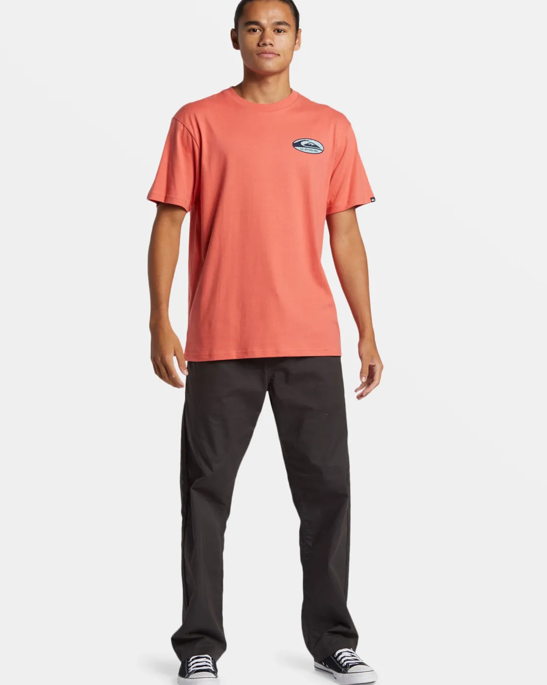 Quiksilver Tees>Retro Link T-Shirt SPICEDCORAL