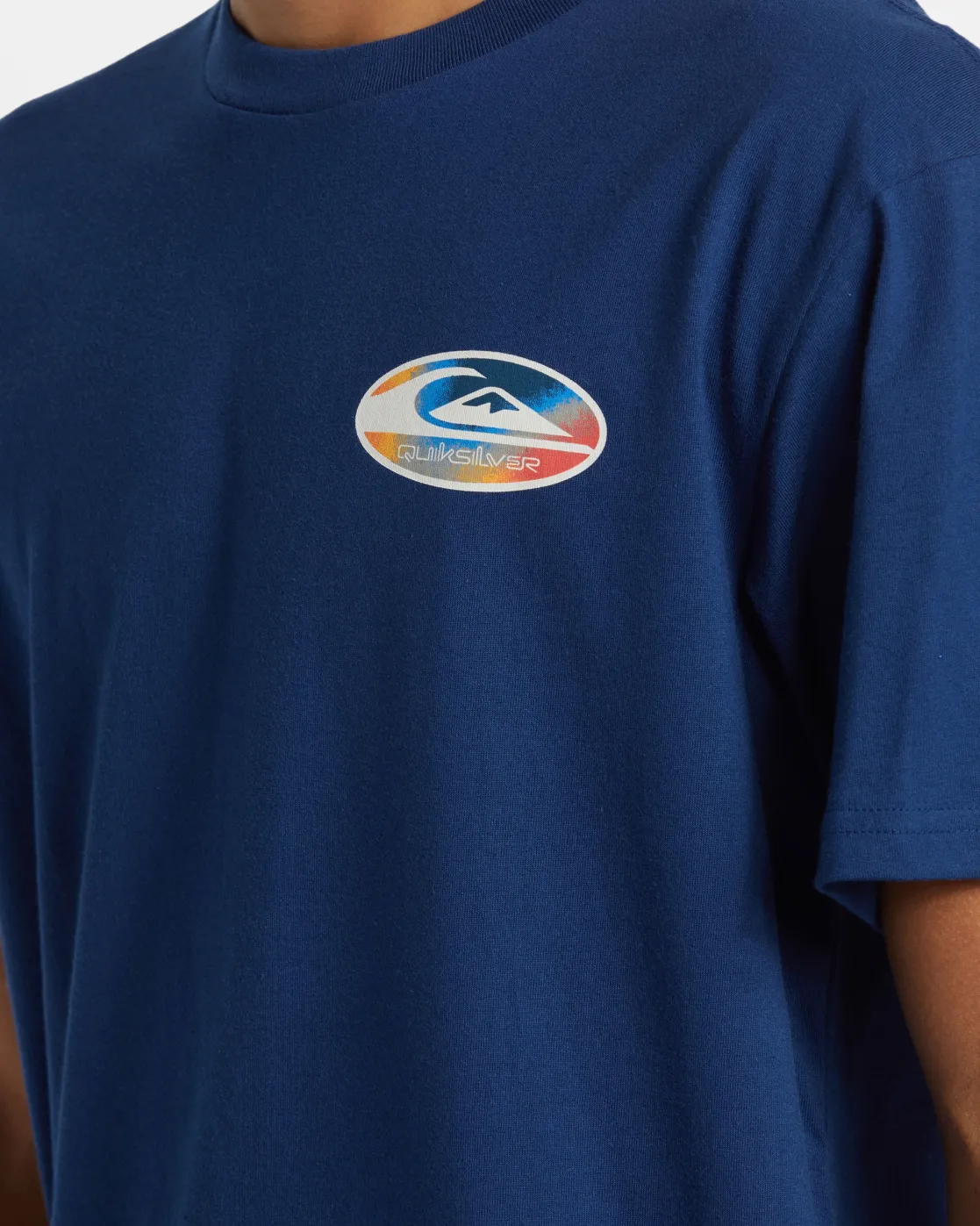Quiksilver Tees>Retro Link T-Shirt ESTATEBLUE