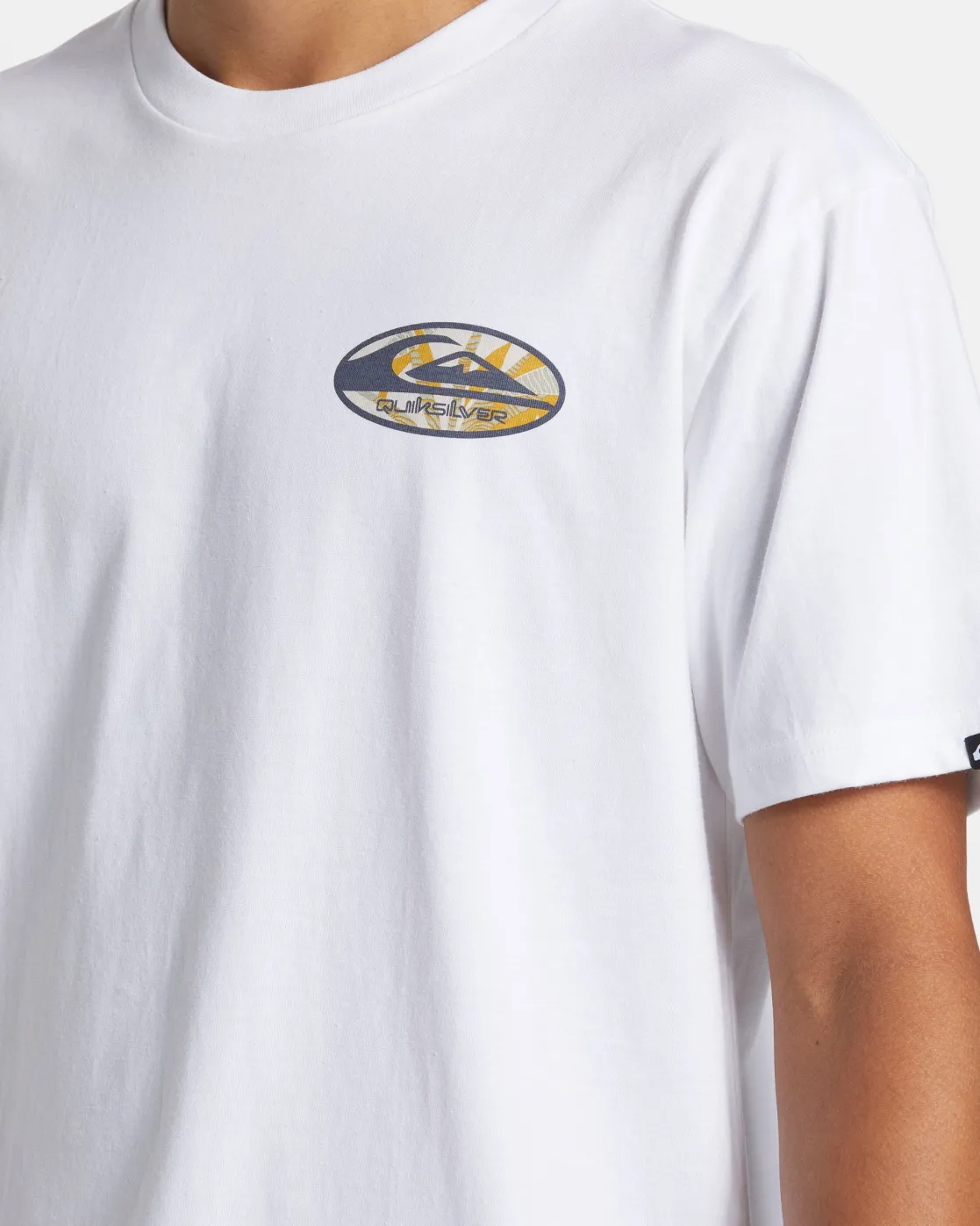 Quiksilver Tees>Retro Link T-Shirt WHITE