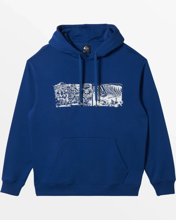 Quiksilver Sweatshirts & Hoodies>Rick Griffin Huzzah Hoodie MONACOBLUE