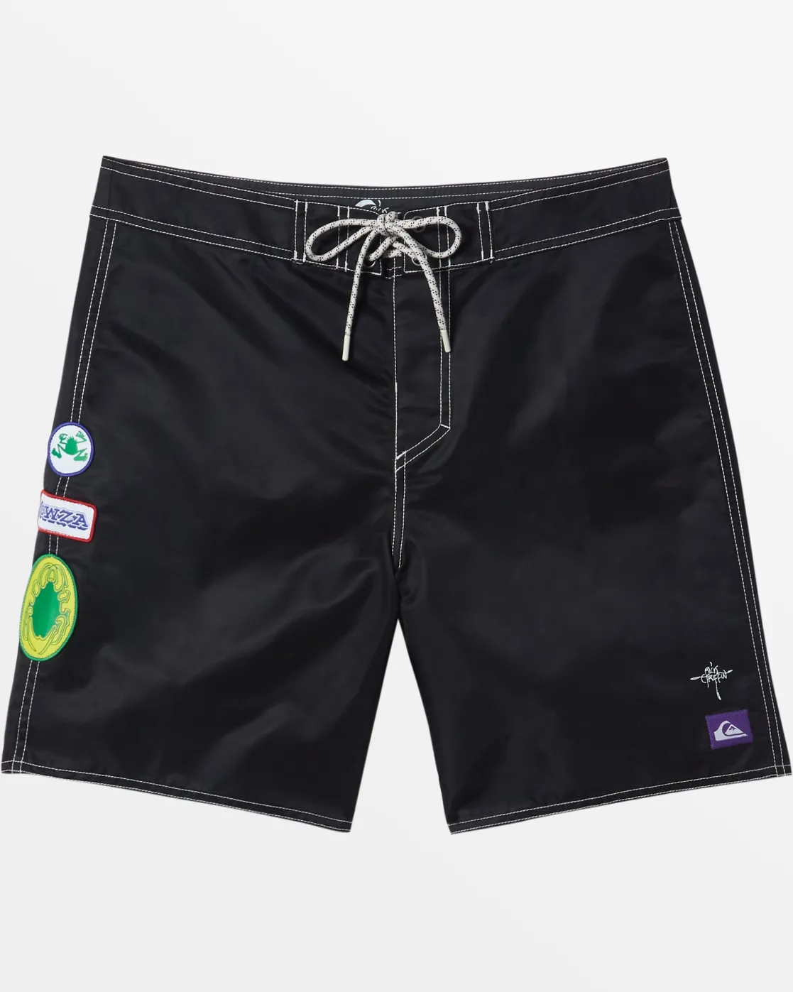 Quiksilver Shorts & Amphibians>Rick Griffin Nylon 18.5'' Boardshorts BLACK