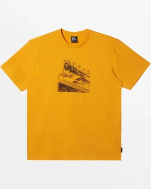 Quiksilver Tees>Rick Griffin Pipeline T-Shirt - RADIANTYELLOW