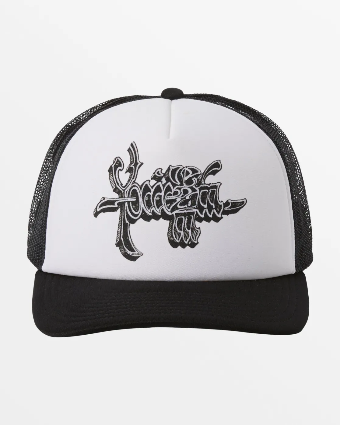 Quiksilver Hats>Rick Griffin Yowza Trucker Hat BLACK