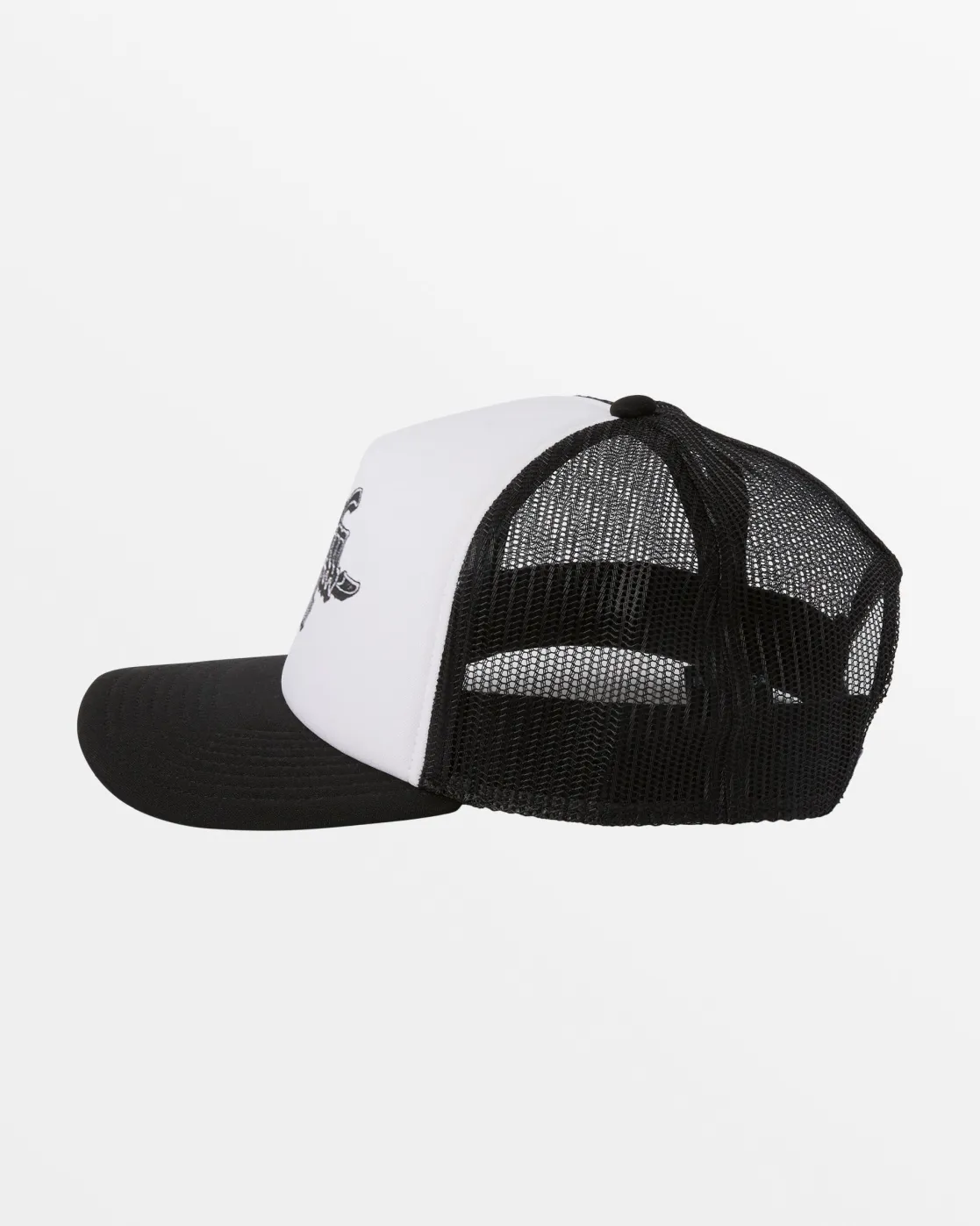 Quiksilver Hats>Rick Griffin Yowza Trucker Hat BLACK