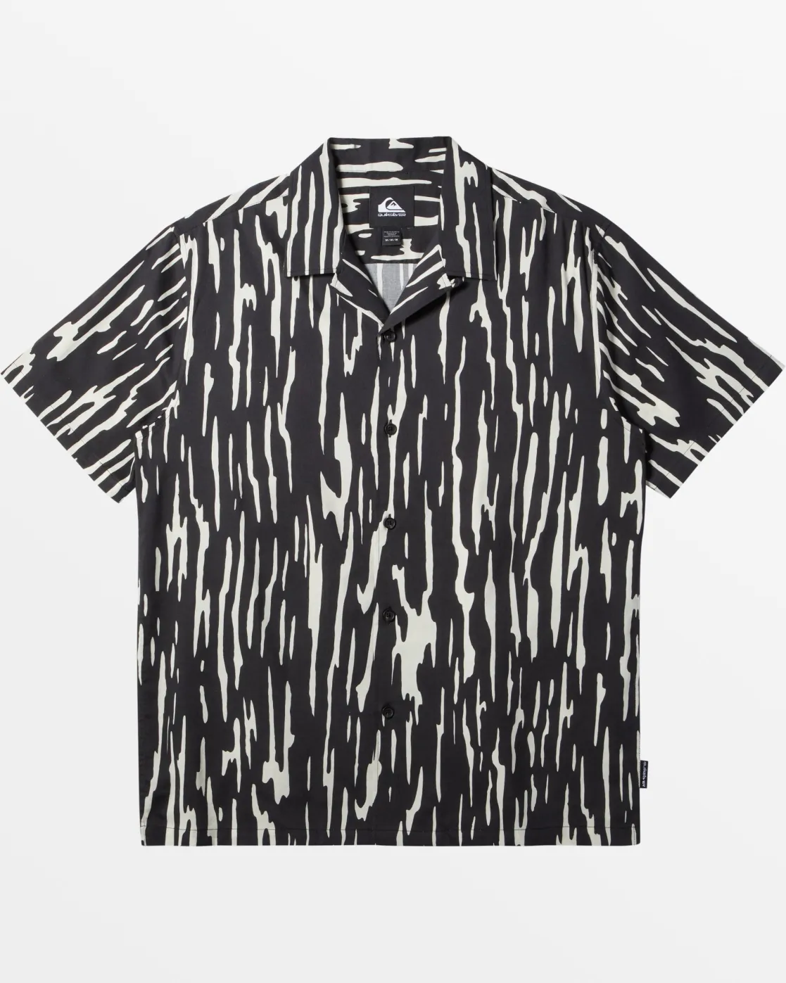 Quiksilver Shirts & Polos>Ripples DNA Island Short Sleeve Shirt BLACKRIPPLESDNASS