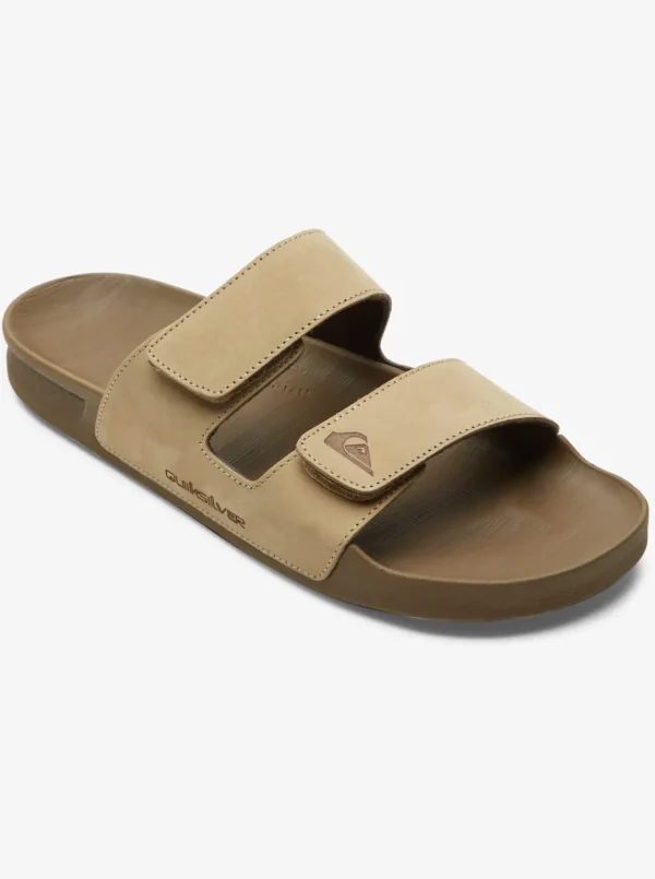 Quiksilver Sandals>Rivi Leather Double Adjust Sandals TAN1