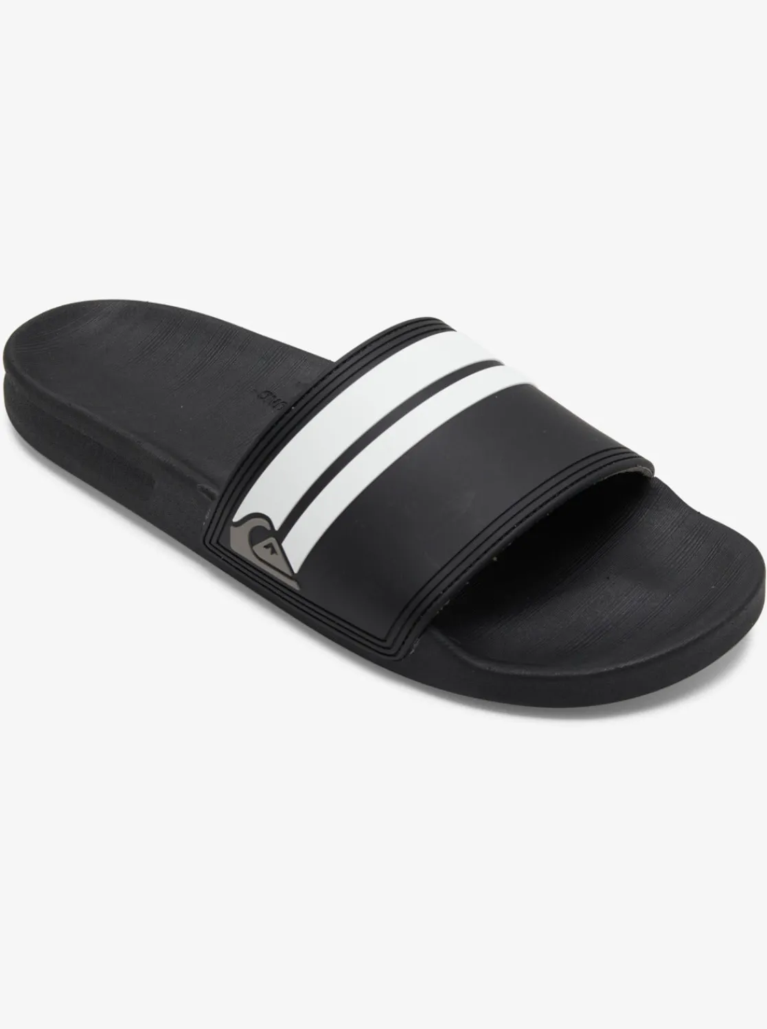 Quiksilver Sandals>Rivi Slides BLACK/BLACK/WHITE