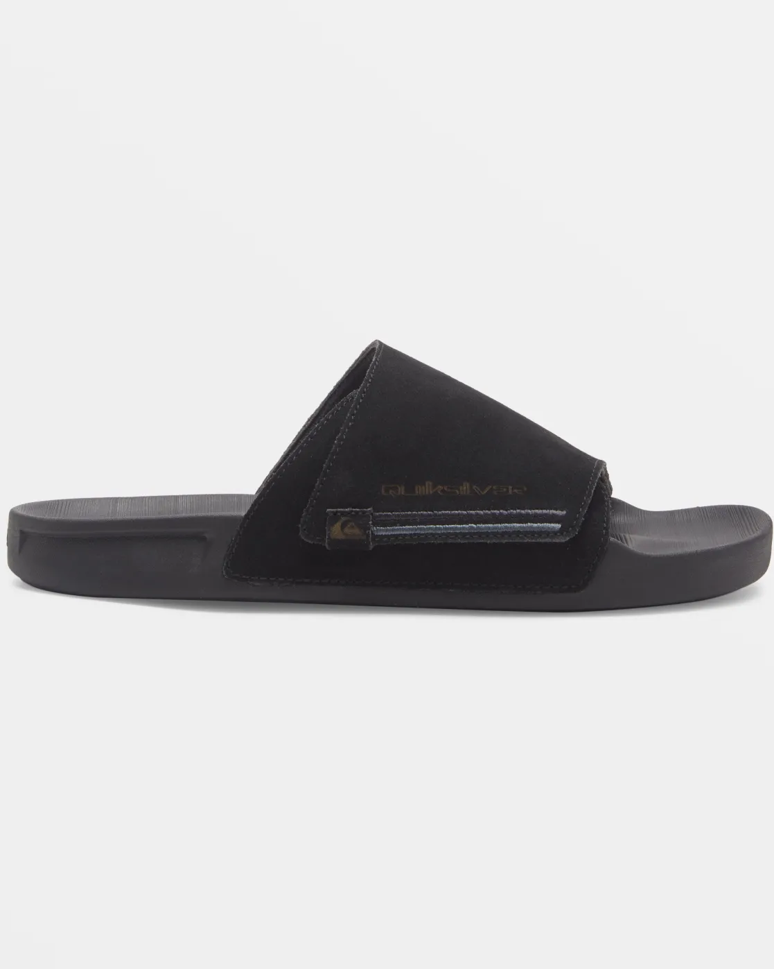 Quiksilver Sandals>Rivi Suede Slide Sandals BLACK1