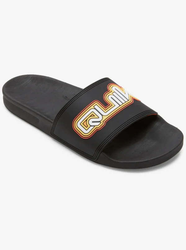 Quiksilver Sandals>Rivi Wordmark Slide II Sandals BLACK2
