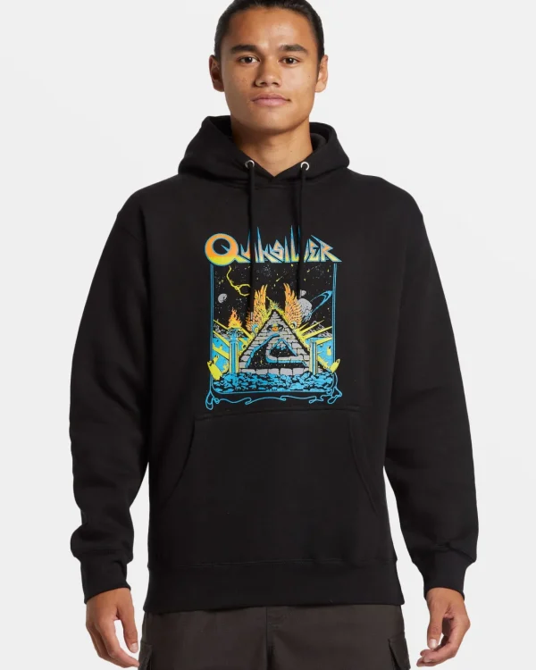 Quiksilver Sweatshirts & Hoodies>Rockin Hoodie BLACK