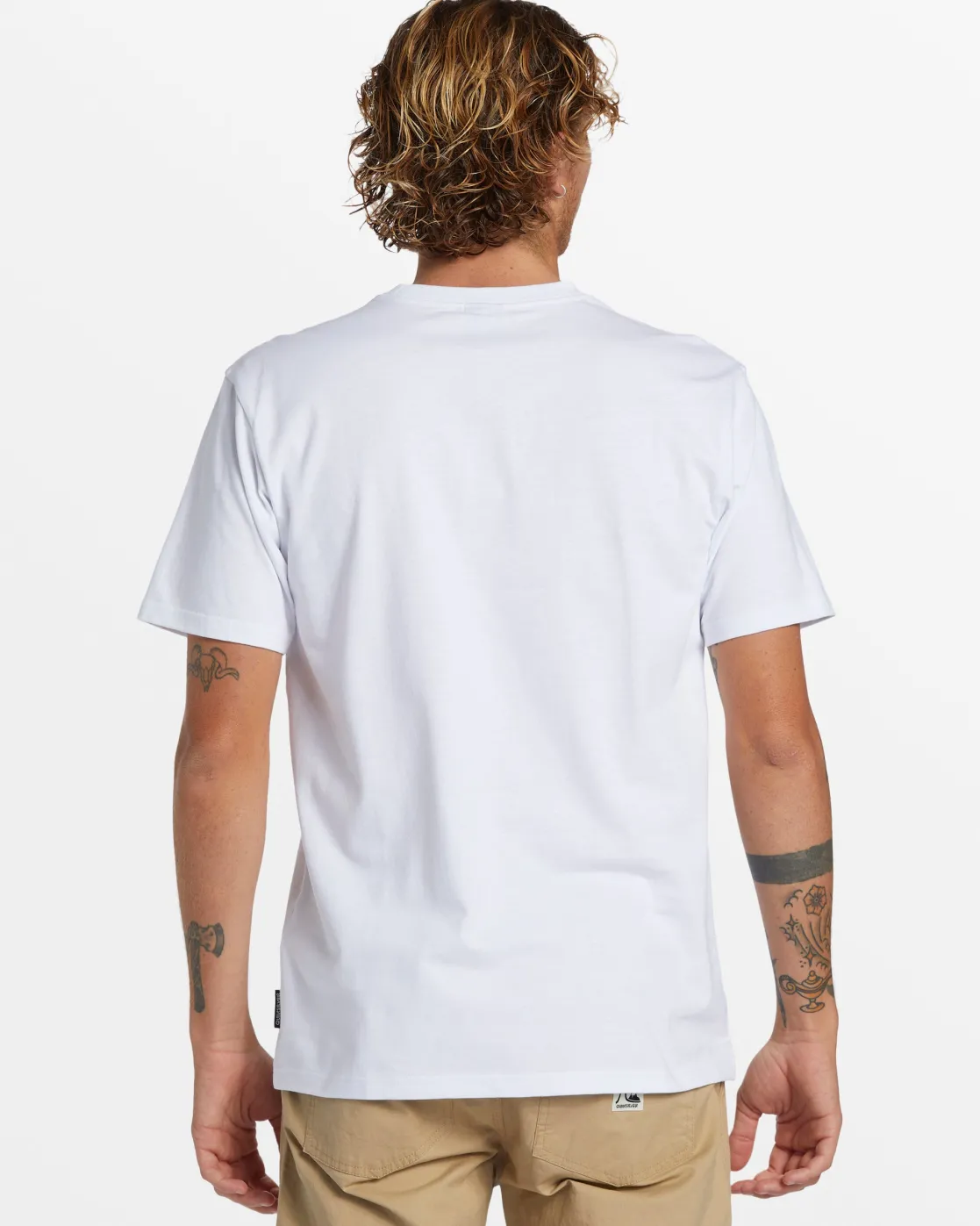Quiksilver Tees>Rushed Logo DNA T-Shirt WHITE