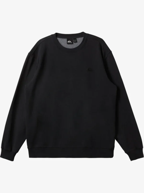 Quiksilver Sweatshirts & Hoodies>Salt Water Crew Neck Sweatshirt BLACK