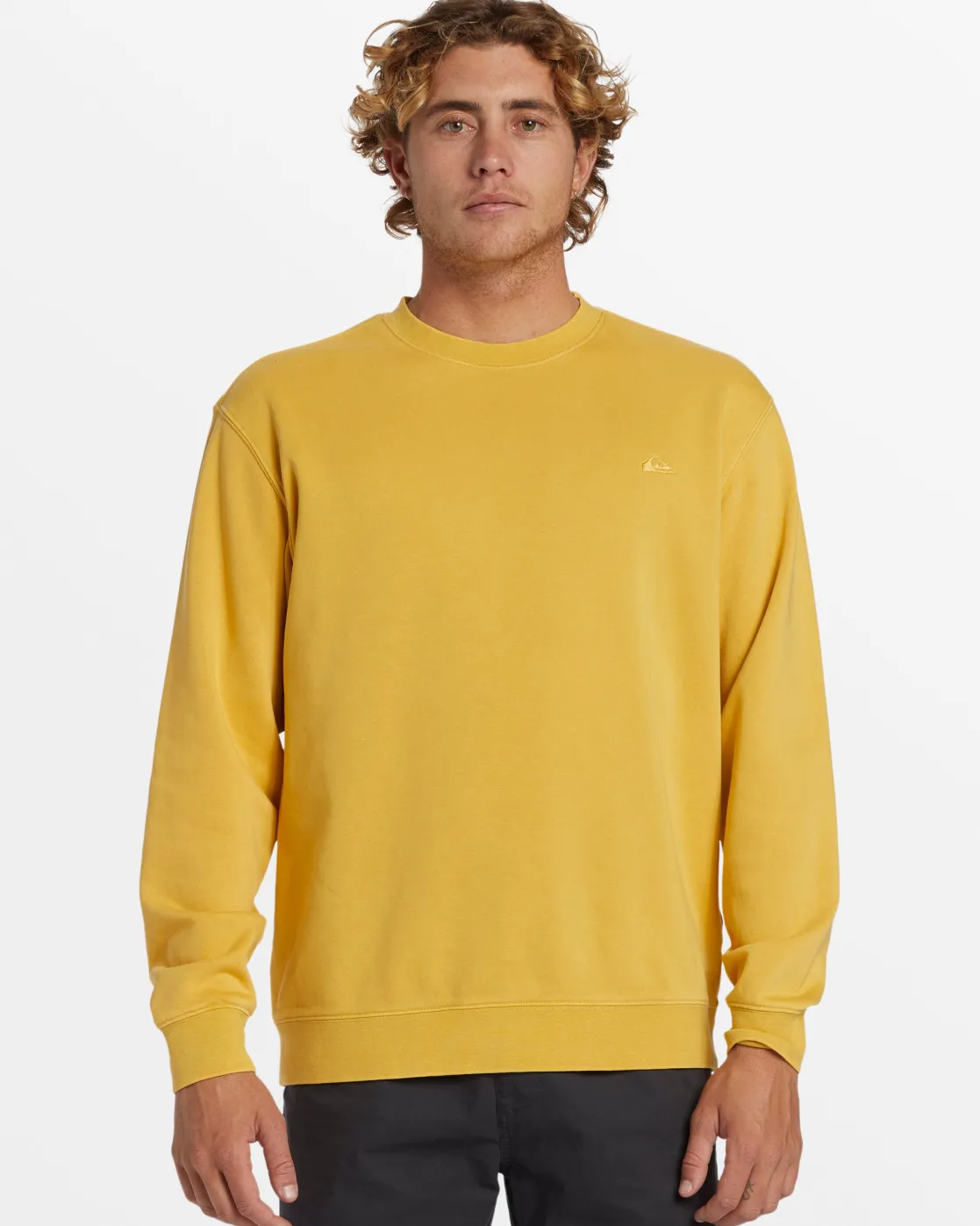 Quiksilver Sweatshirts & Hoodies>Salt Water Crew Neck Sweatshirt OCHRE
