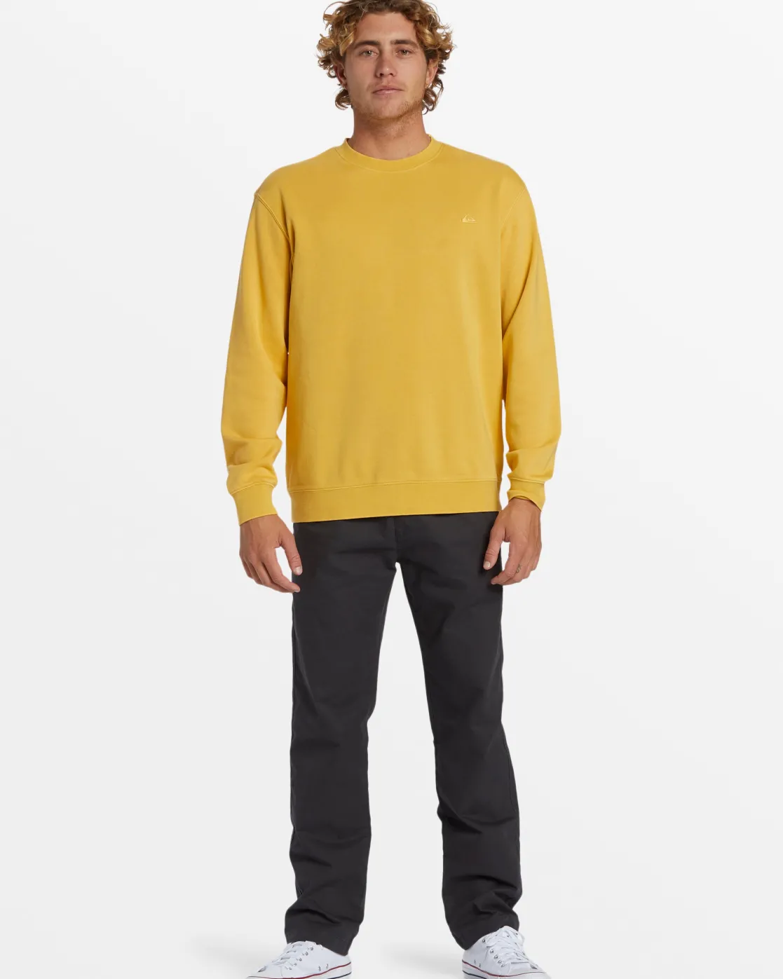 Quiksilver Sweatshirts & Hoodies>Salt Water Crew Neck Sweatshirt OCHRE
