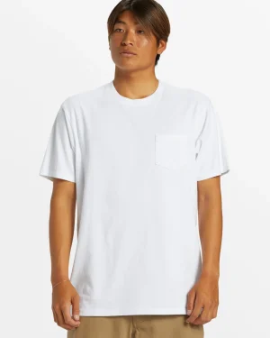 Quiksilver Tees | Under $50>Salt Water Pocket Tee T-Shirt WHITE