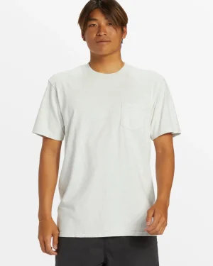 Quiksilver Tees>Salt Water Pocket Tee T-Shirt SNOWHEATHER