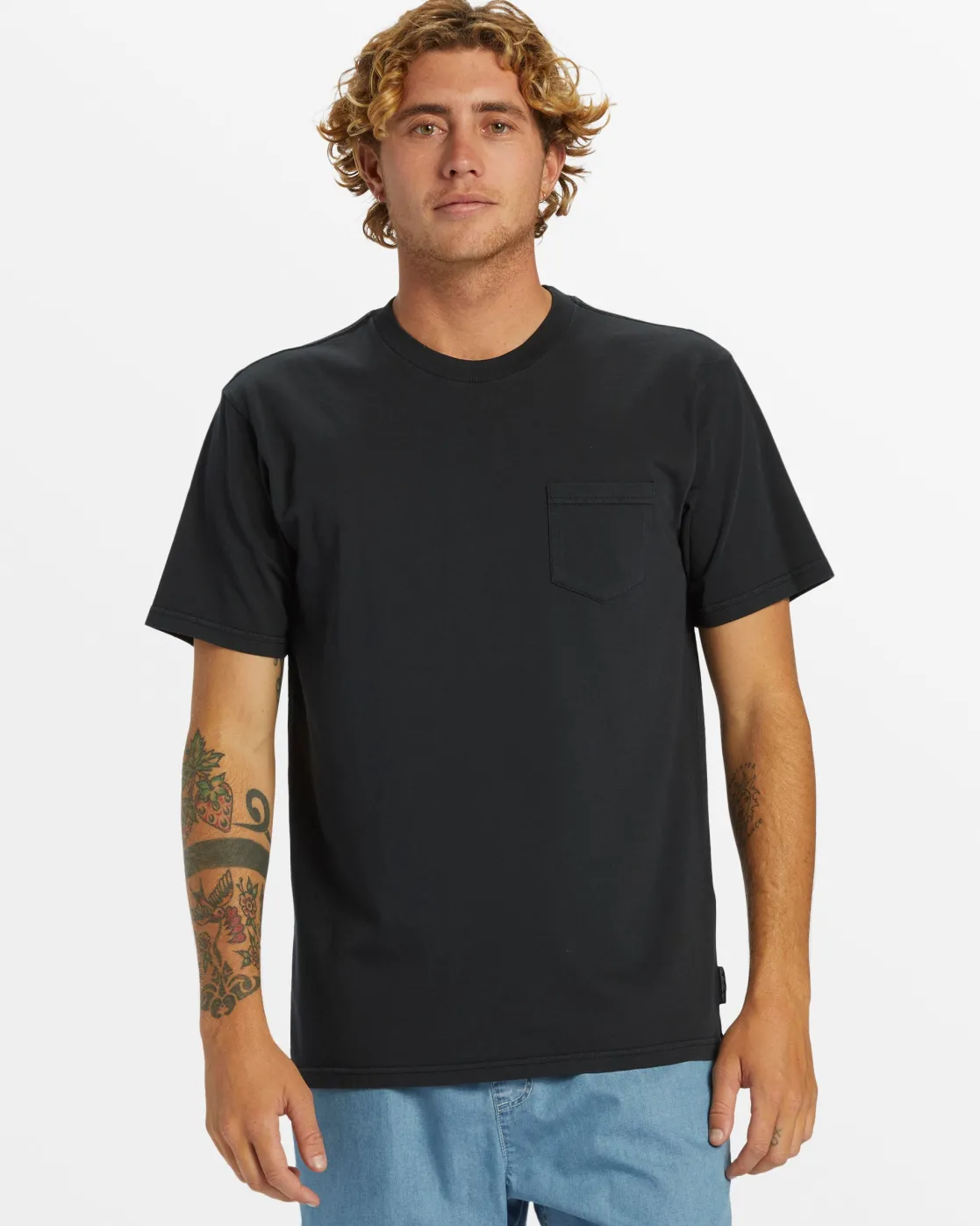 Quiksilver Tees | Under $50>Salt Water Pocket Tee T-Shirt BLACK