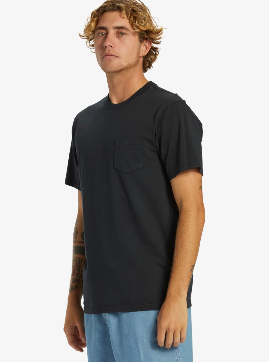 Quiksilver Tees | Under $50>Salt Water Pocket Tee T-Shirt BLACK
