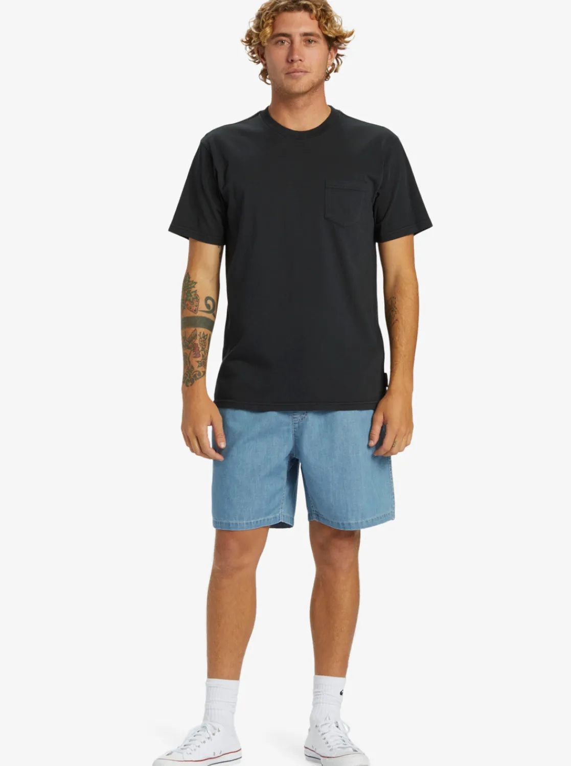 Quiksilver Tees | Under $50>Salt Water Pocket Tee T-Shirt BLACK